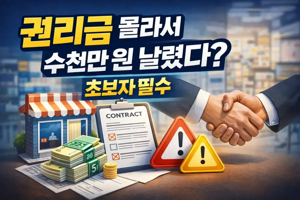 권리금 몰라서 수천만 원 날렸다? 초보자 필수 체크리스트