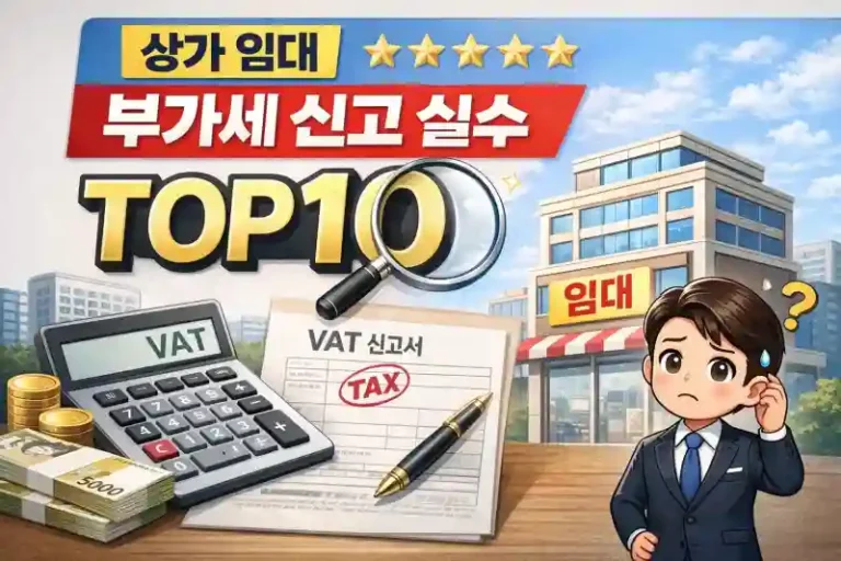 상가 임대 부가세 신고 실수 TOP10