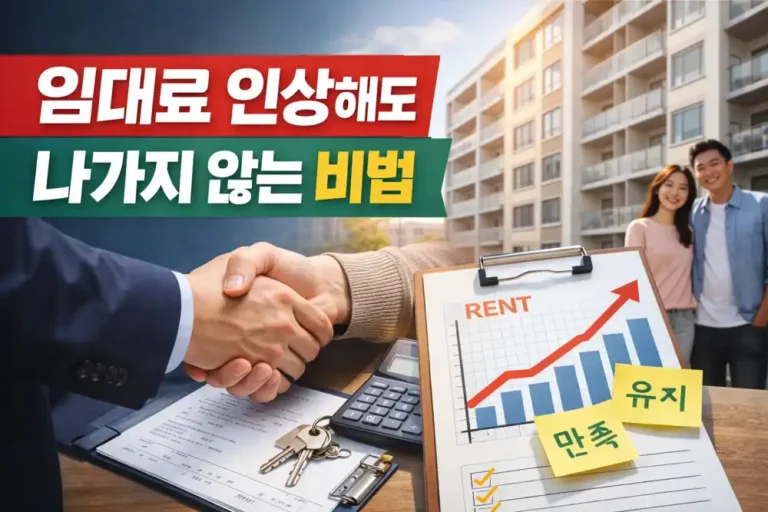 임대료 인상해도 나가지 않는 비법
