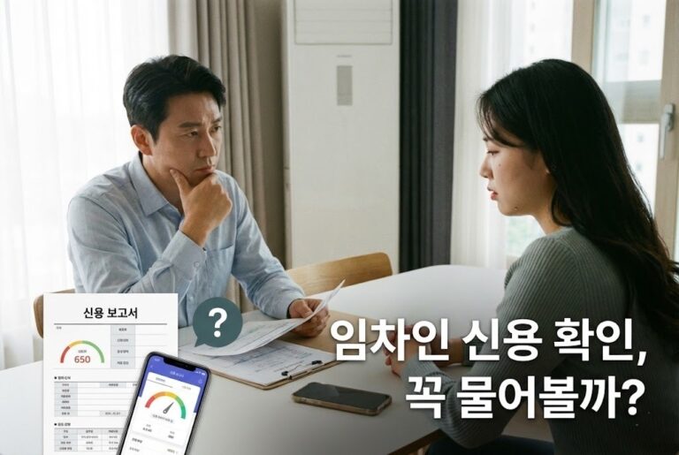 임차인 신용 확인 꼭 물어볼까?