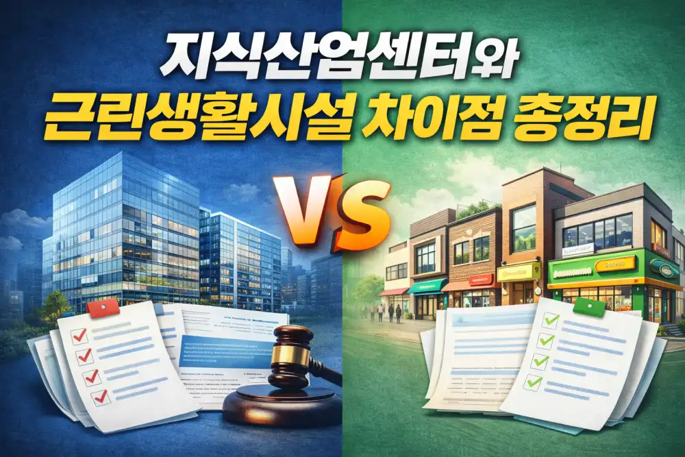 지식산업센터와 근린생활시설 차이점 총정리