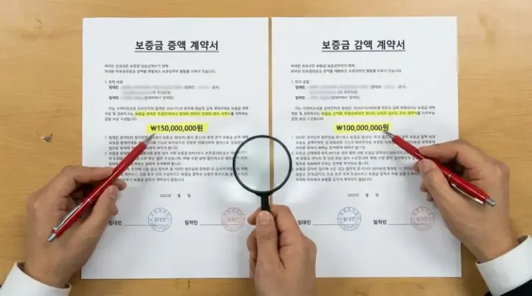 보증금 인상·감액 시 계약서 이렇게 쓰니까 대항력을 지켰습니다