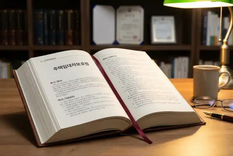 주택임대차보호법 조문이 표시된 법전