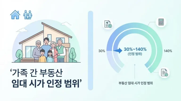 가족에게 부동산 임대할 때 시가 인정 범위