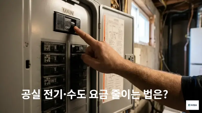 공실 전기·수도 요금 줄이는 법은?