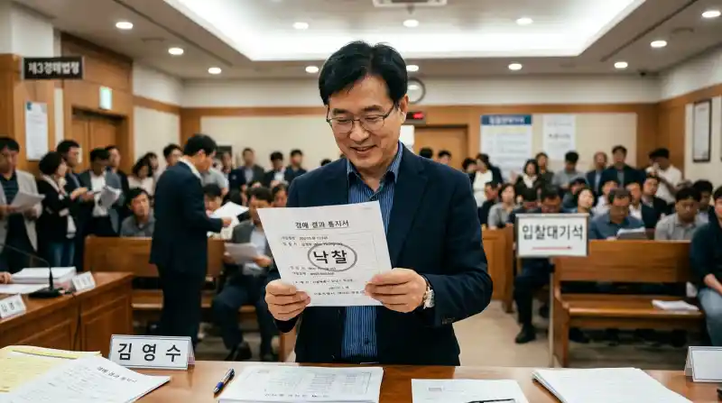 '경매 결과 통지서'와 '낙찰'