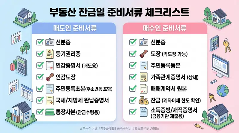매도인 준비서류