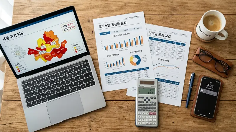 부동산 분석가 책상 조감도