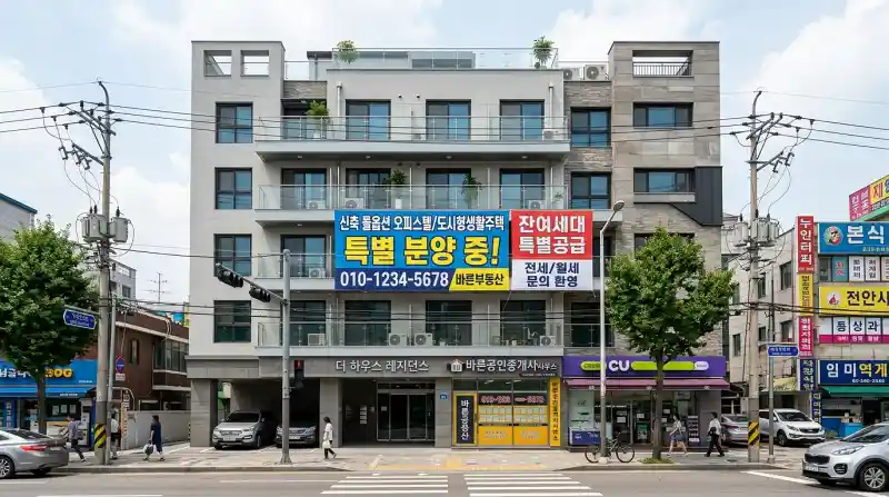 생활숙박시설 건물 외관