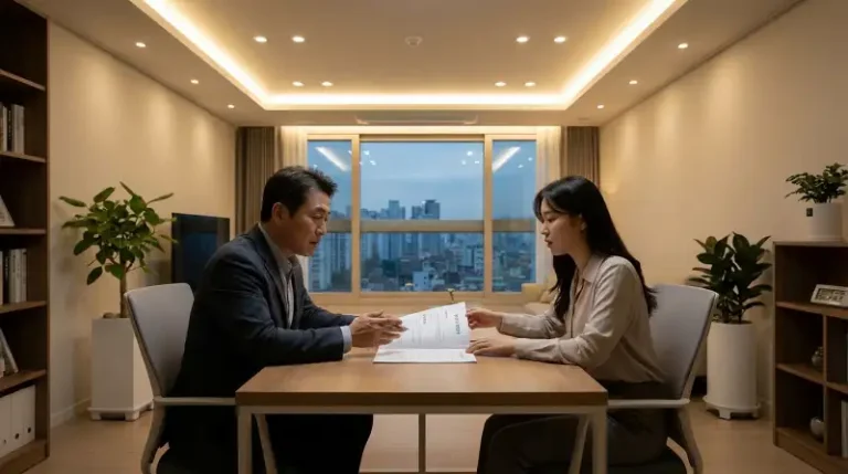임대인·임차인 상담 장면