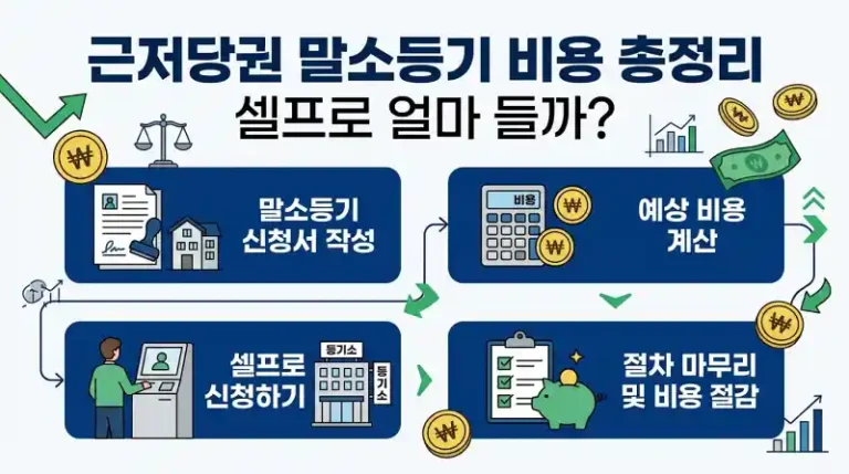 근저당권 말소등기 비용 총정리: 셀프로 얼마 들까