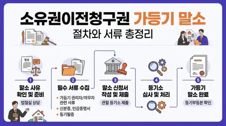 소유권이전청구권 가등기 말소 절차와 서류 총정리