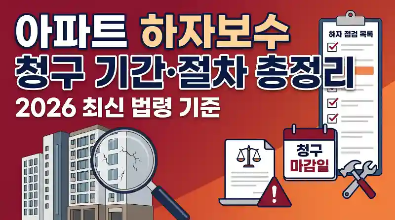 아파트 하자보수 청구 기간·절차 총정리