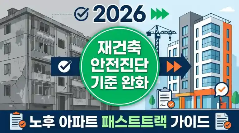 재건축 안전진단 기준 완화 2026 노후 아파트 패스트트랙
