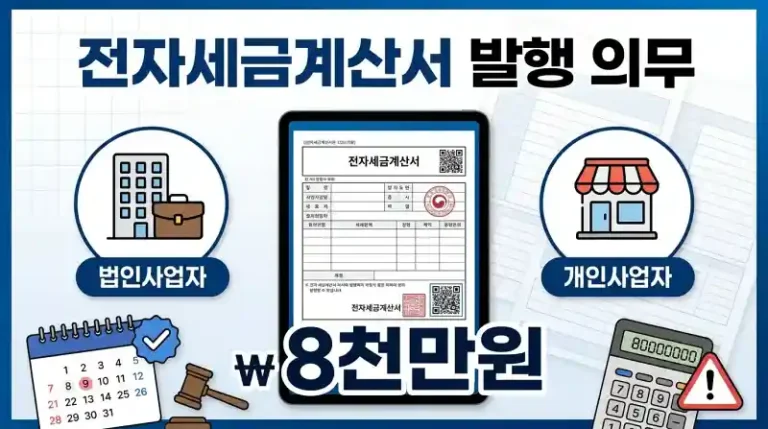 전자세금계산서 발행 의무 기준 2026 완벽 가이드