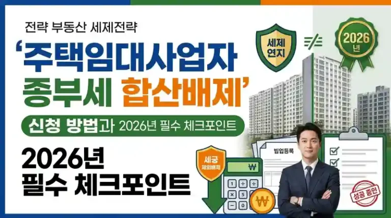 주택임대사업자 종부세 합산배제 신청 방법