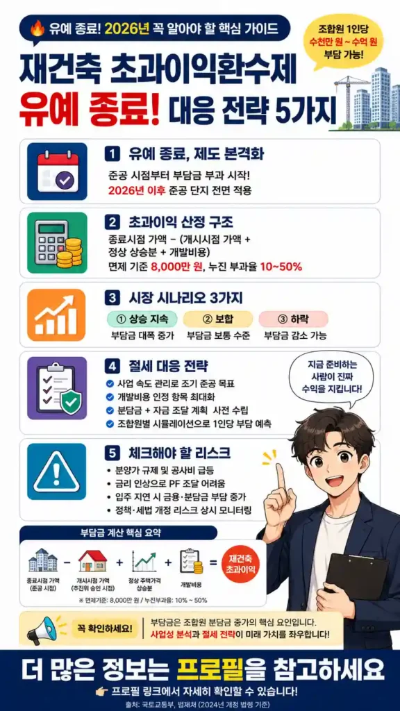 재건축 초과이익환수제 유예 종료 대응 시나리오