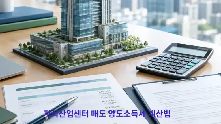 지식산업센터 매도 양도소득세 계산법