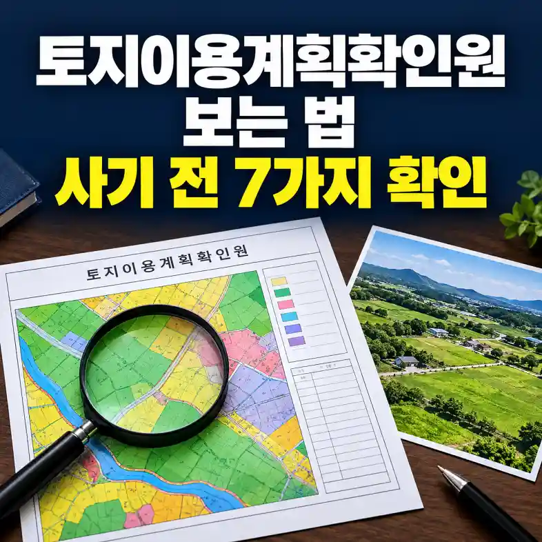 토지이용계획확인원 보는 법, 용도지역과 확인도면을 돋보기로 살펴보는 토지 투자 서류